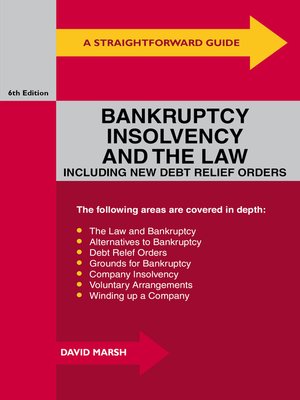 cover image of A Straightforward Guide to Bankruptcy, Insolvency and the Law